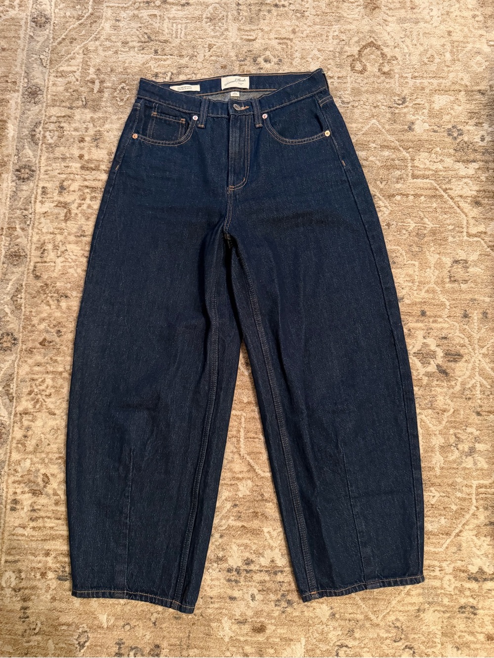 Target High Rise Barrel Jean. Size 4